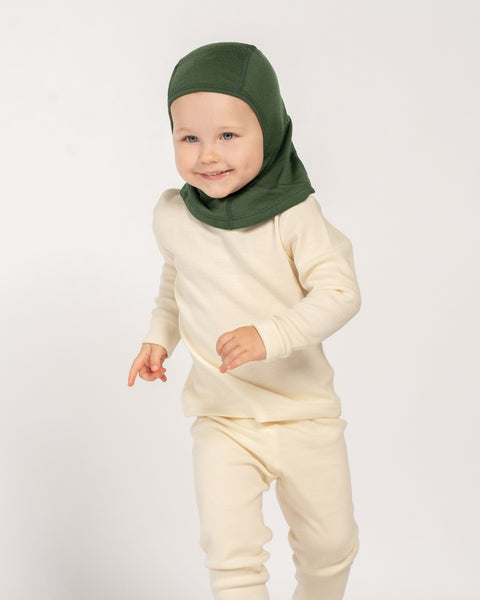Cagoule en laine mérinos 160 pour enfants