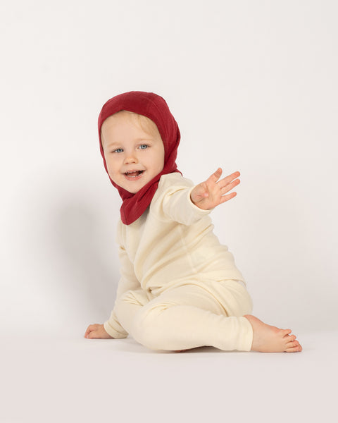 Cagoule en laine mérinos 160 pour enfants