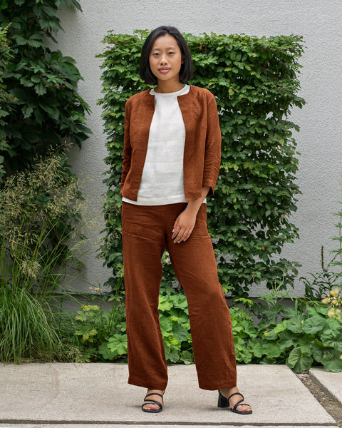 Blazer Décontracté en Lin Eden