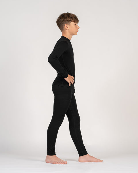 Kids' 250 Merino Pants Black