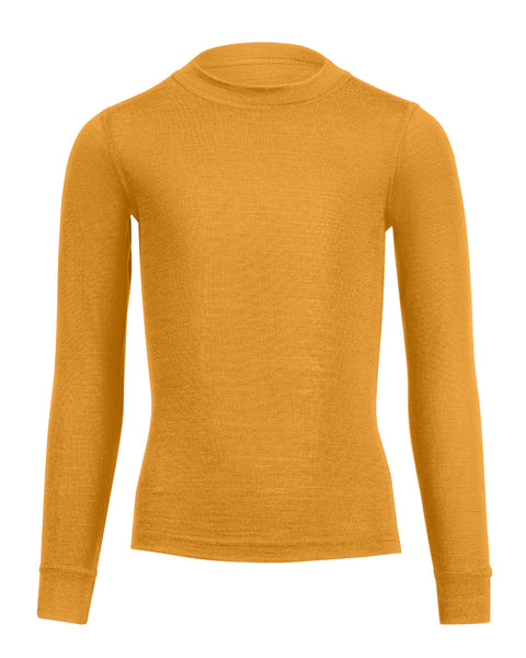 Menique yellow long-sleeve shirt on a white background