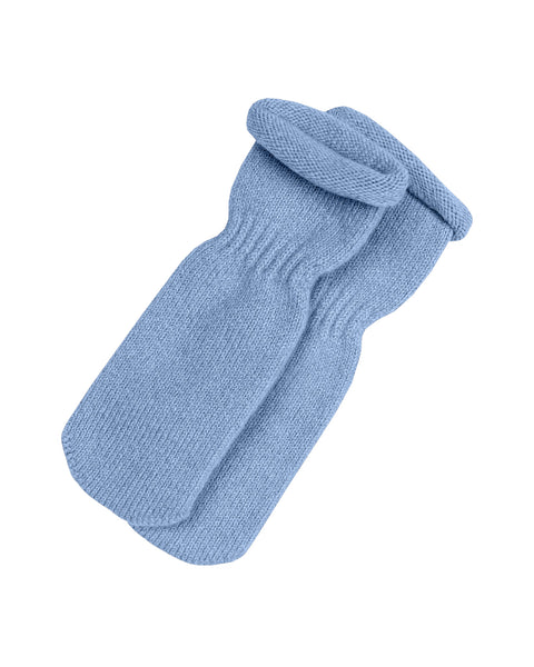 Kids' Knit Baby Socks/Mittens Merino & Cashmere Light Blue