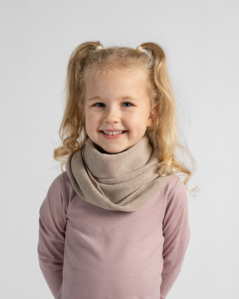 Écharpe tube pour enfants en laine mérinos