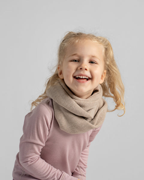 Écharpe tube pour enfants en laine mérinos