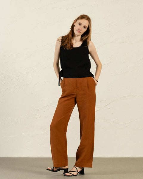 Crop top avec rubans latéraux Audrey