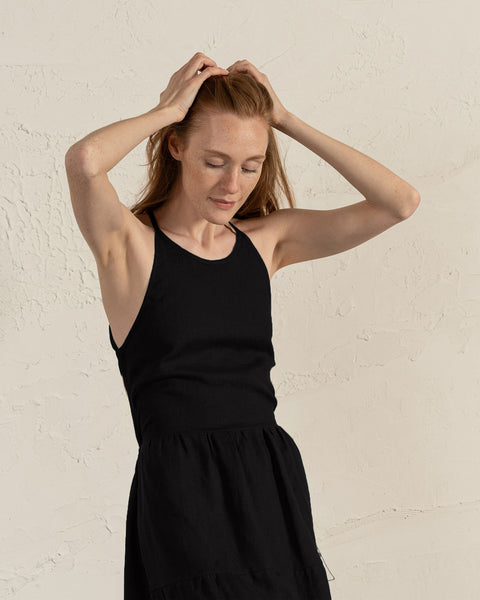 Robe à bretelles dos nu Soleil