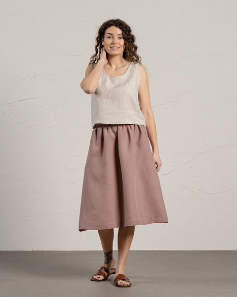 Midi Skirt Sophia Faded Rose