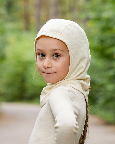 Cagoule en laine mérinos 160 pour enfants