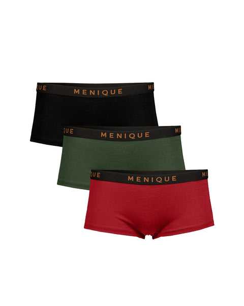 Lot de 3 boxers pour femmes en mérinos