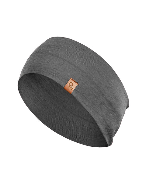 Bandeau actif en mérinos pour femme Gris Foncé