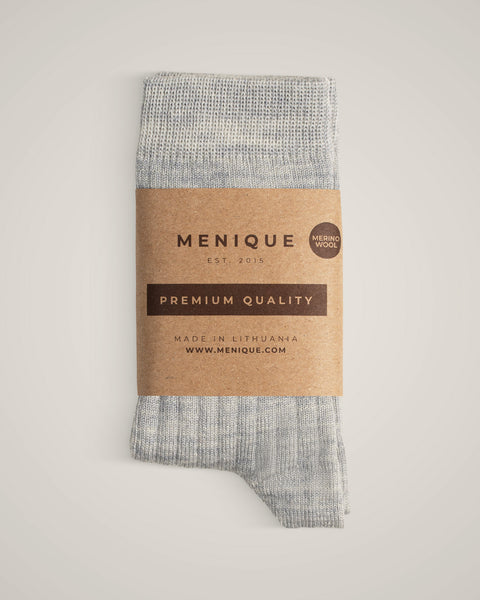 Chaussettes respirantes en côtes de mérinos pour enfants