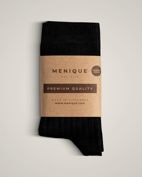 Chaussettes respirantes en côtes de mérinos pour enfants
