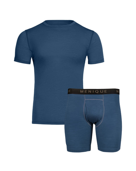 T-shirt et boxers pour hommes, lot de 2, denim