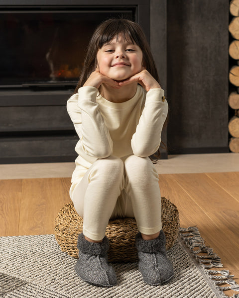 Kids' Pants 250 Merino Natural
