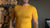 Men's short sleeve top featuring bright mango yellow color