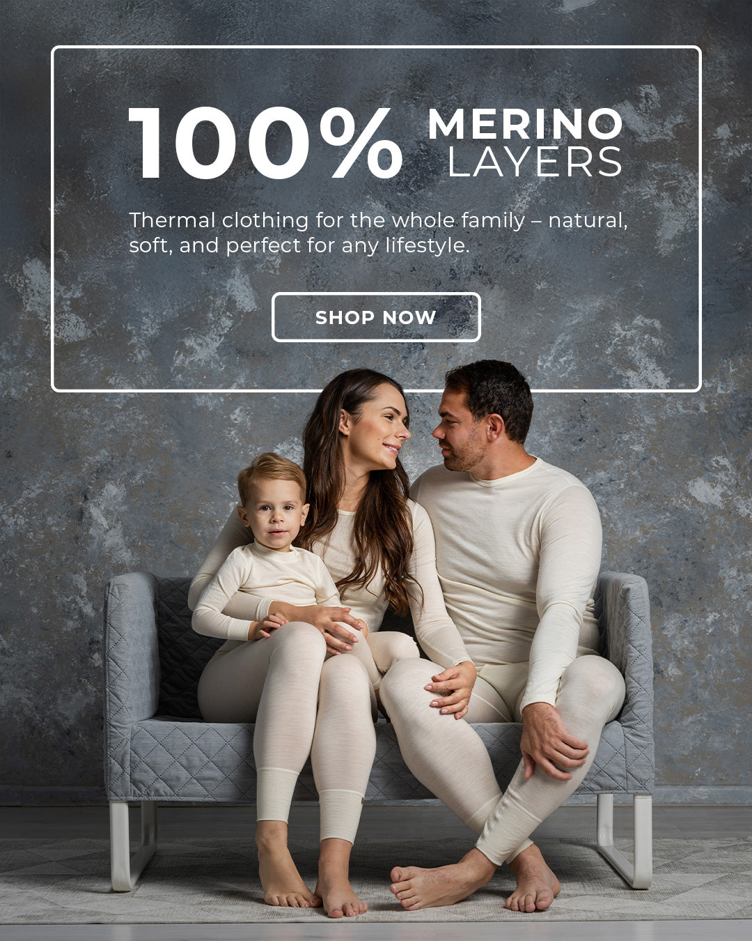 100% Merino wool layers at menique.com