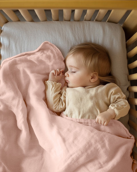 Plaid en lin pour bébé