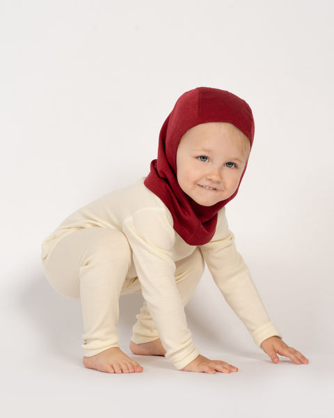 Cagoule en laine mérinos 160 pour enfants