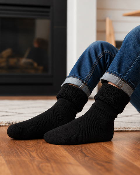 Chaussettes Sherpa en Mérinos Chaudes pour Enfants