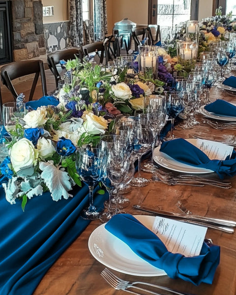 Serviette de mariage en lin