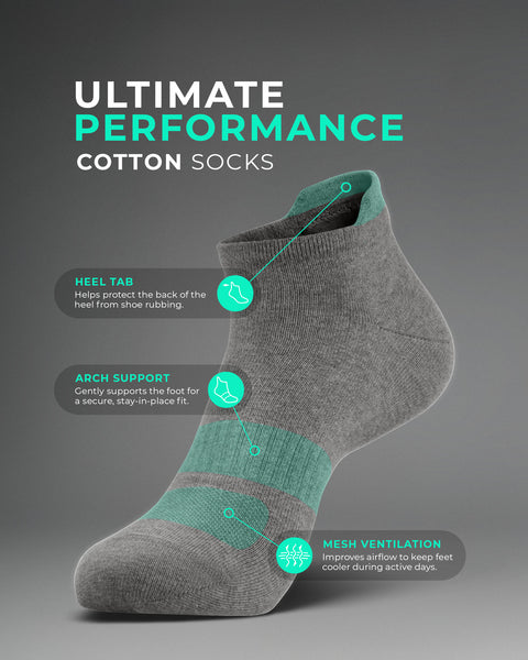 Women’s Light Cotton Breathable Sport Socks 3-Pack