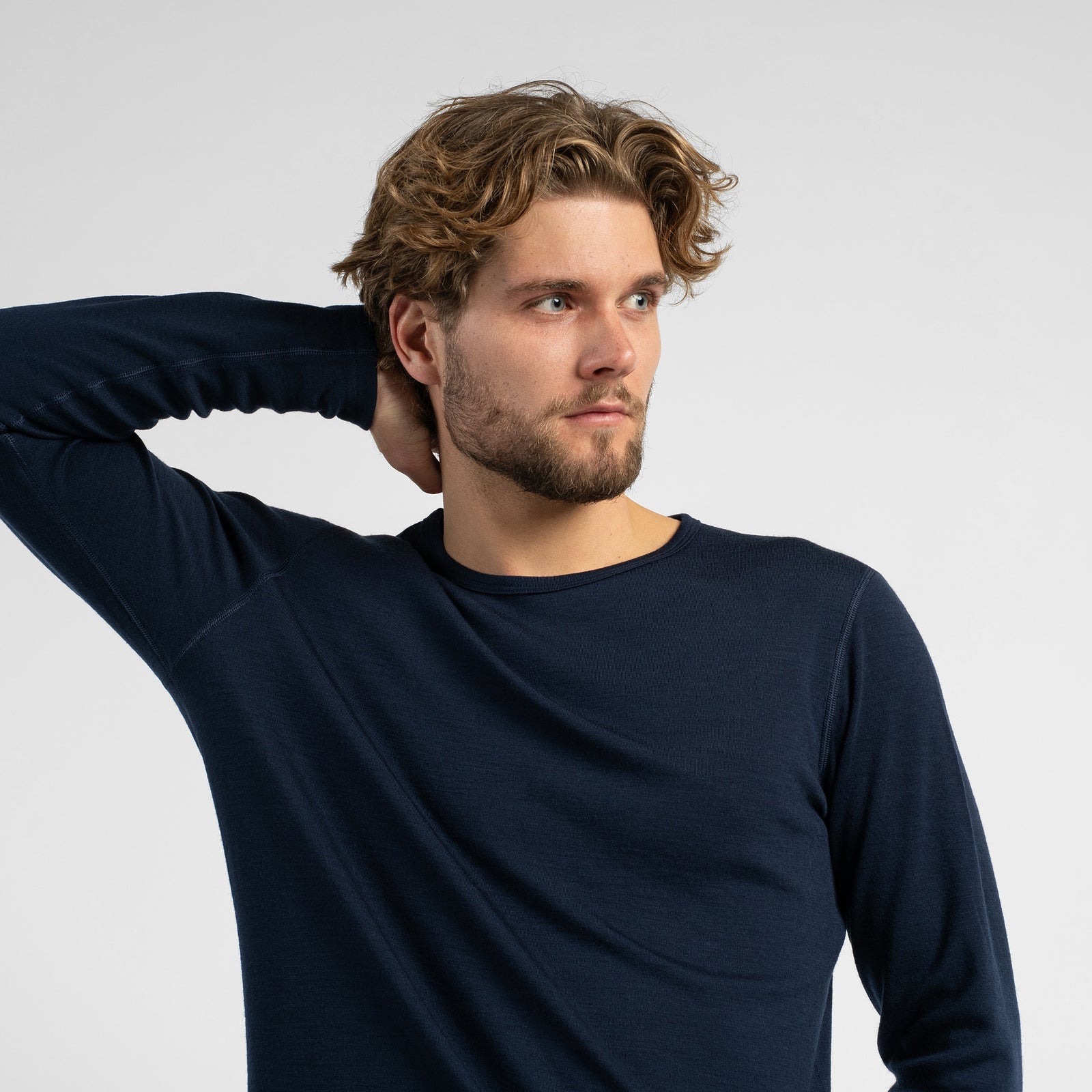 Haut thermique à manches longues pour homme 250 Bleu Marine