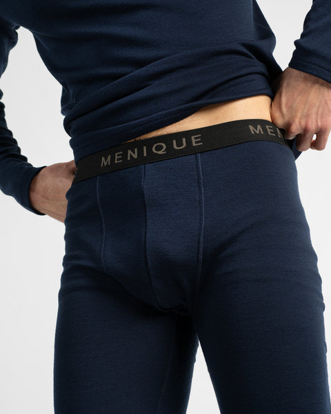 Pantalon en mérinos 250 pour homme Rubis Bleu Marine