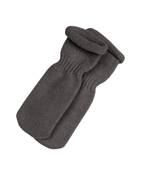 Kids&#39; Knit Baby Socks/Mittens Merino &amp; Cashmere Dark gray
