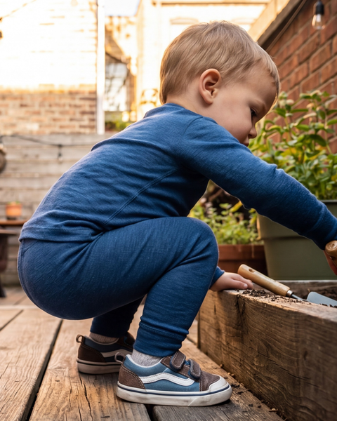 Ensemble 2 pièces pour enfants : haut à manches longues 160 et bas en denim