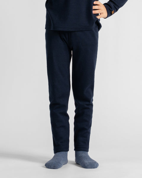 Pantalon enfant 250 en mérinos Bleu Marine