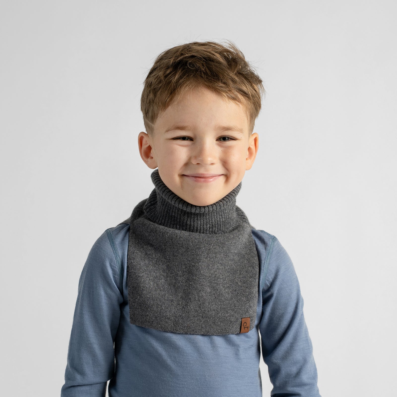 Tour de cou tricoté pour enfants en mélange cachemire