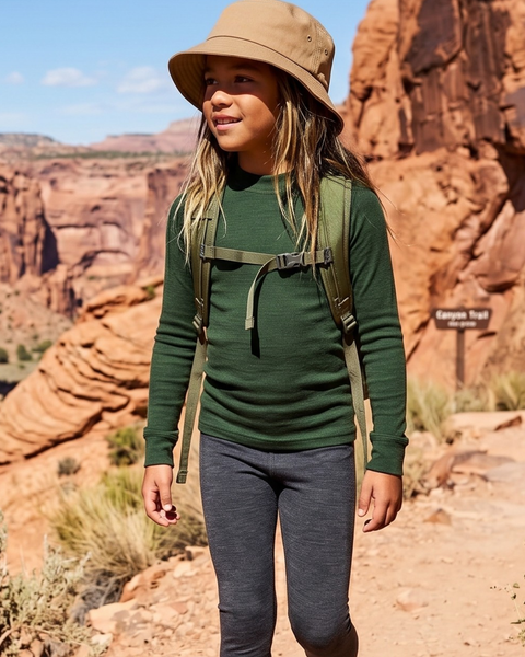 T-shirt à manches longues anti-UV pour enfants avec UPF 35+