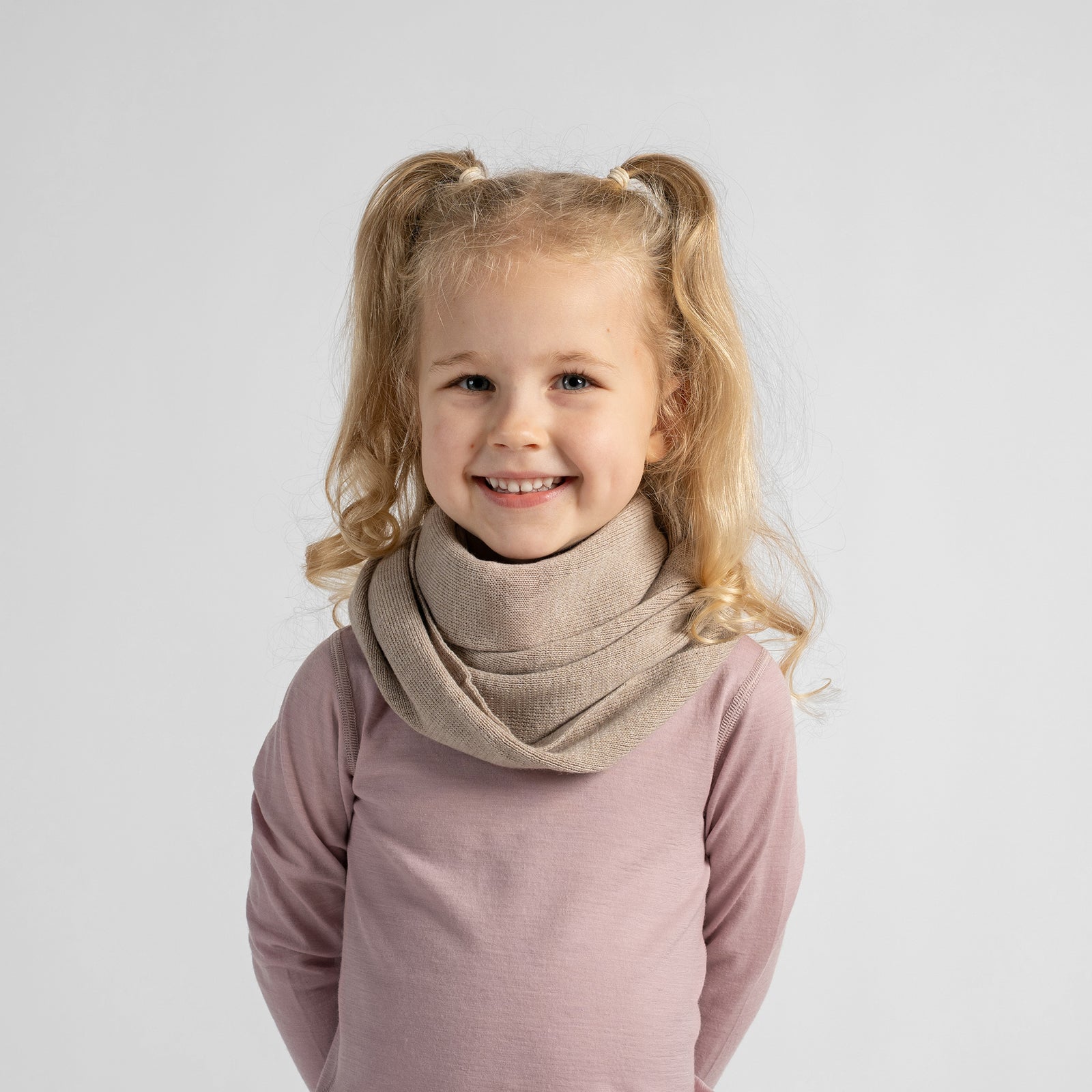 Écharpe tube pour enfants en laine mérinos