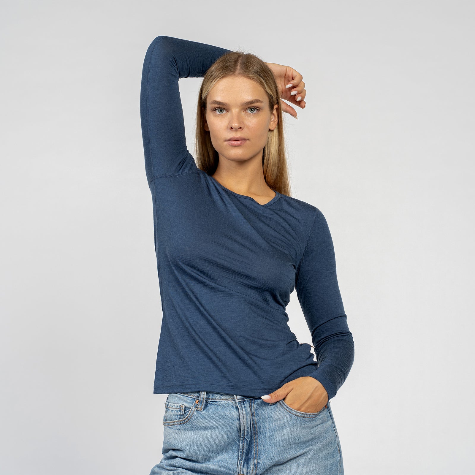 Sous-vêtement thermique haut en mérinos pour femme