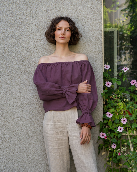 Off Shoulder Blouse with Ruffles Jessica