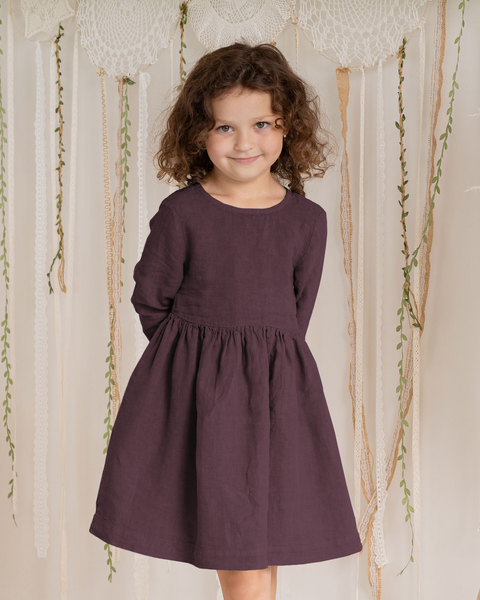 Robe en lin pour filles Lucy