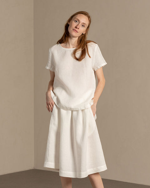 Midi Skirt Sophia Pure White