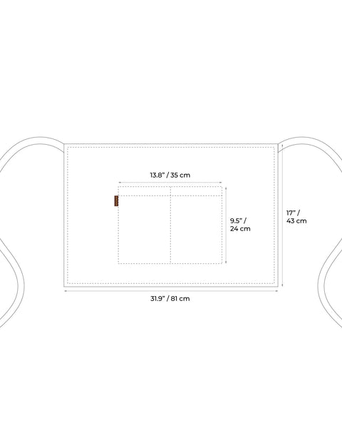 Tablier mi-long en lin naturel