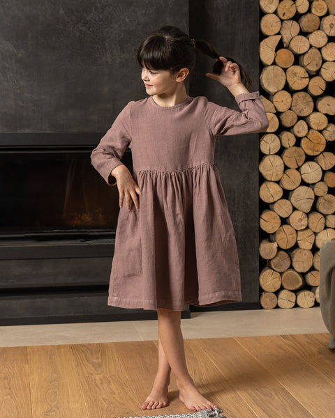 Robe en lin pour filles Lucy