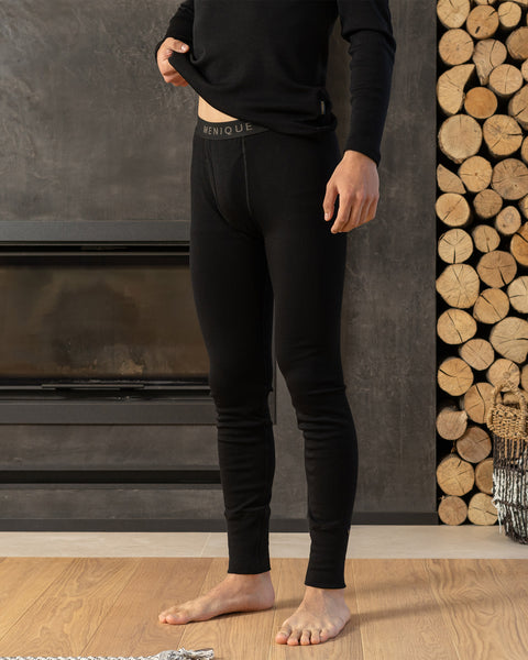 Pantalon homme 250 Merino Rub Noir
