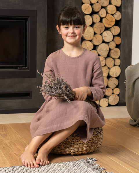 Robe en lin pour filles Lucy