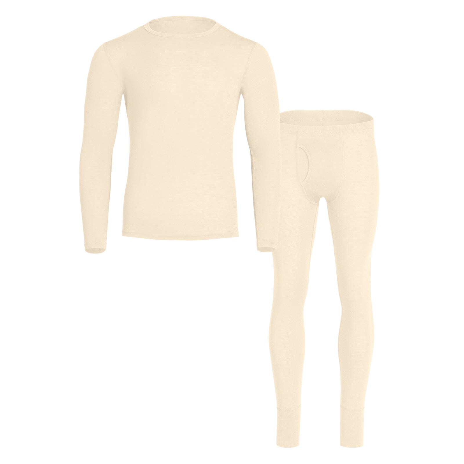 Ensemble naturel pour homme 2 pièces manches longues & bas 160