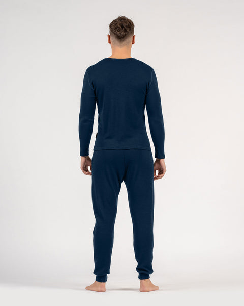 Pantalon de survêtement en mérinos 250 pour homme Bleu foncé