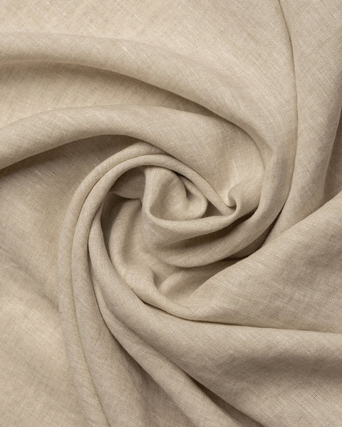 Tablier mi-long en lin naturel