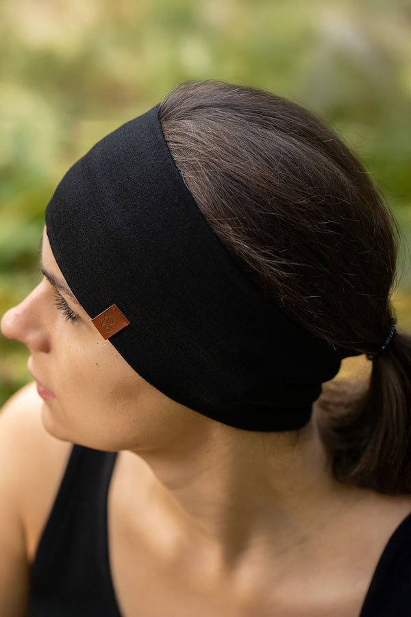 Women's Headband 160 Merino Black