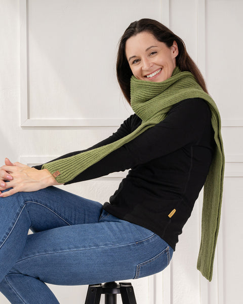 Women&#39;s Knit Thick Scarf Merino