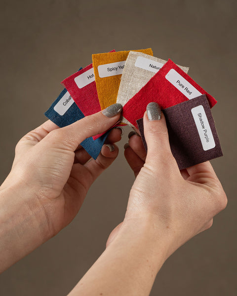 Échantillon de tissu en lin