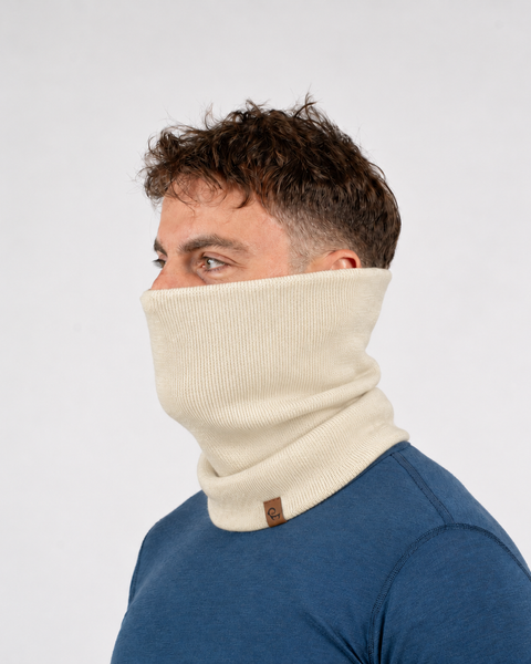 Tour de cou tricoté pour homme en mérinos