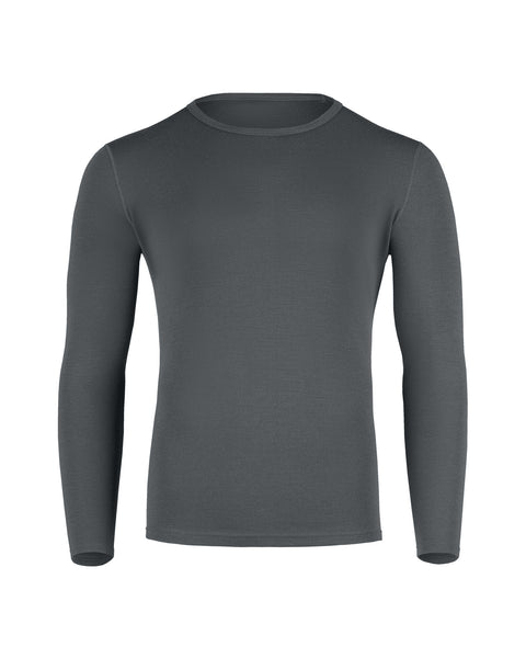 Men&#39;s 250 Thermal Long Sleeve Crew Perfect Grey Front