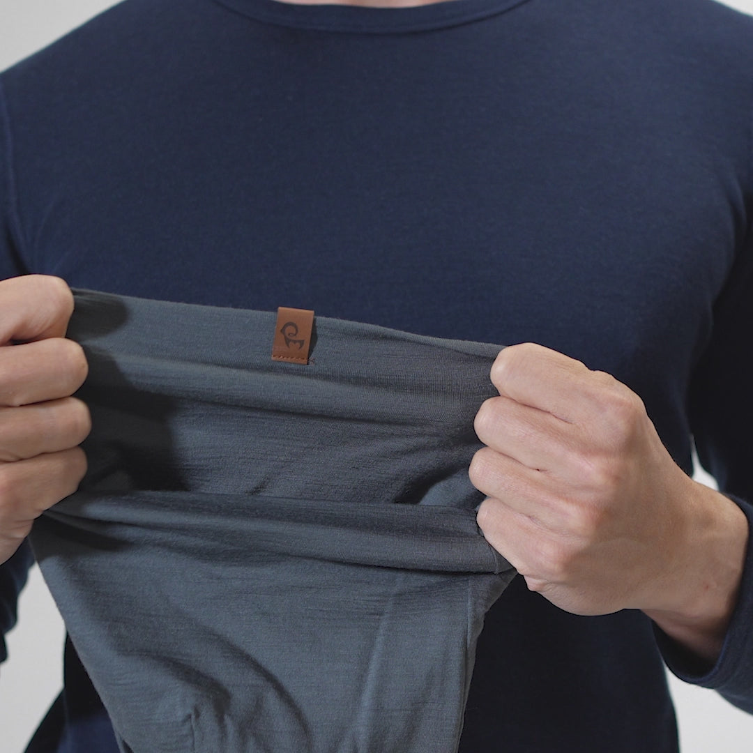 Bonnet en mérinos pour homme Gris Parfait